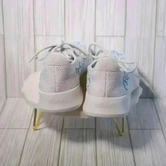 Allbirds white w/blue swirl size W9 sneakers 1119 rm1 - Picture 8 of 11